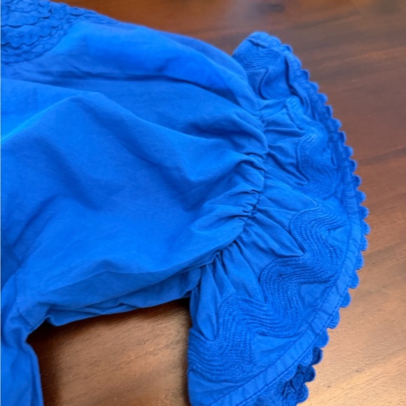 JULIET DUNN Blouson Blue Blouson Dress with Cut Out Embroidery - Picture 7 of 8